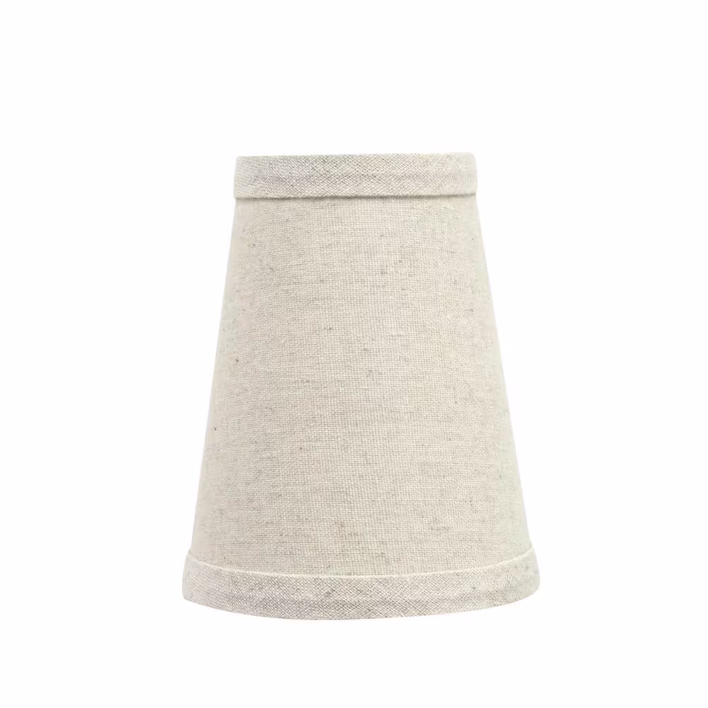 Aspen Creative Corporation 4 in. x 5 in. Oatmeal Hardback Empire Lamp Shade (2-Pack)