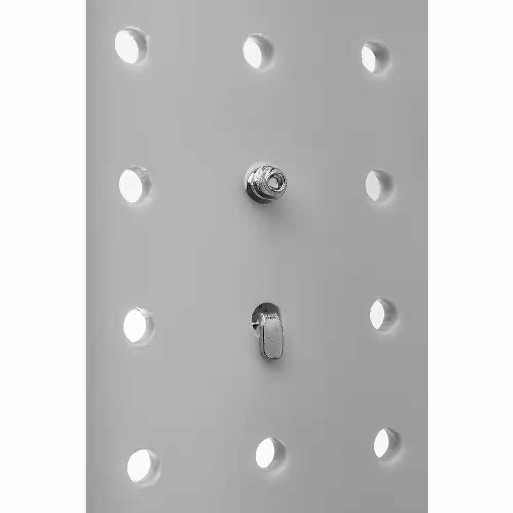 Triton Products DuraHook 26-Piece Zinc Plated Steel Hook and Bin Assortment for DuraBoard (24-Assortment Hooks and 2-Bins)