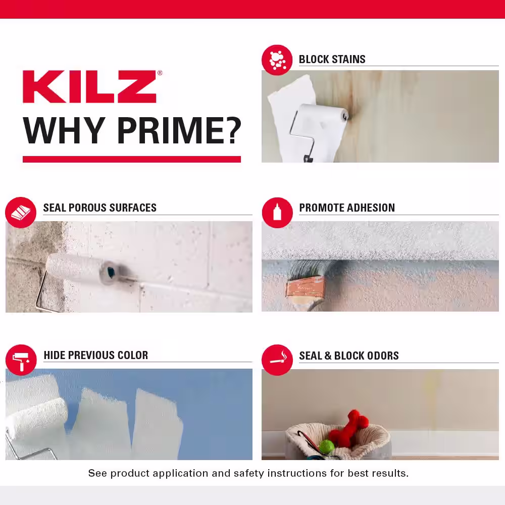 KILZ Original 1 qt. White Oil-Based Interior and Exterior Primer, Sealer, and Stain Blocker