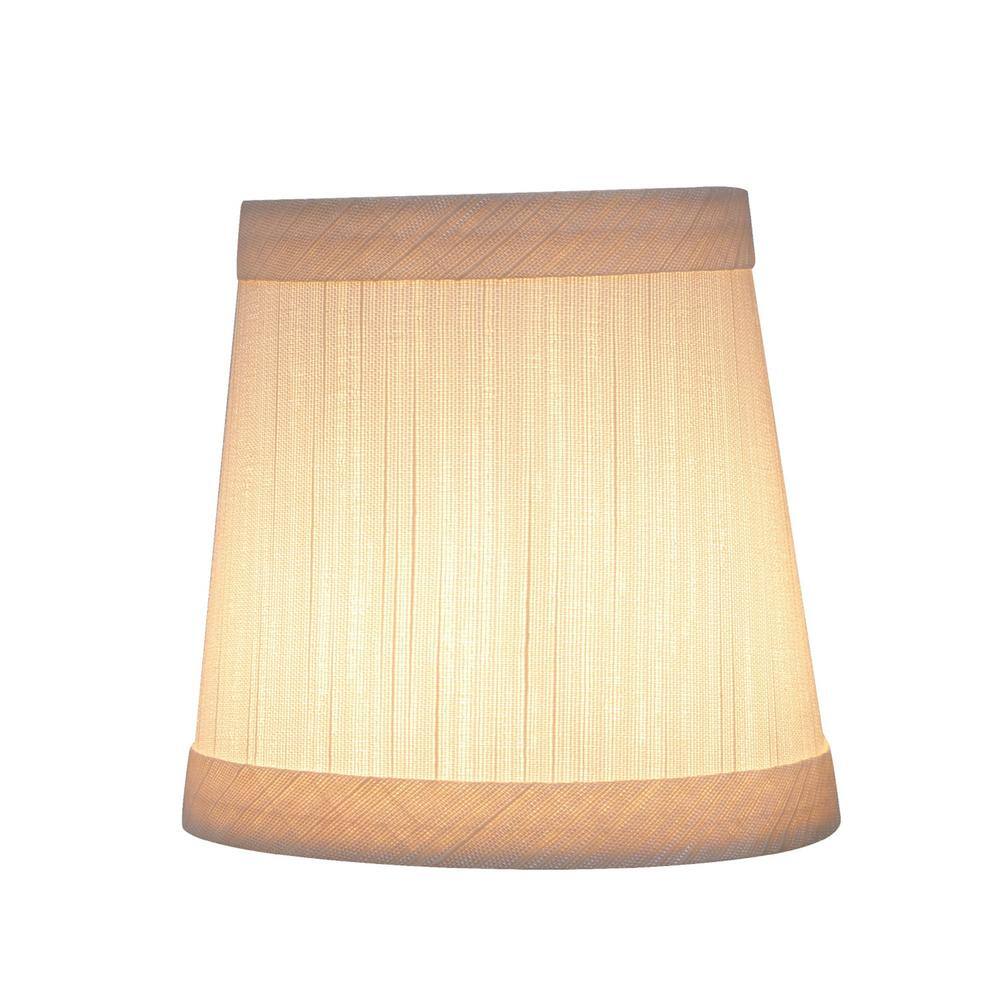 Aspen Creative Corporation 4 in. x 4 in. Eggshell Hardback Empire Lamp Shade (5-Pack)