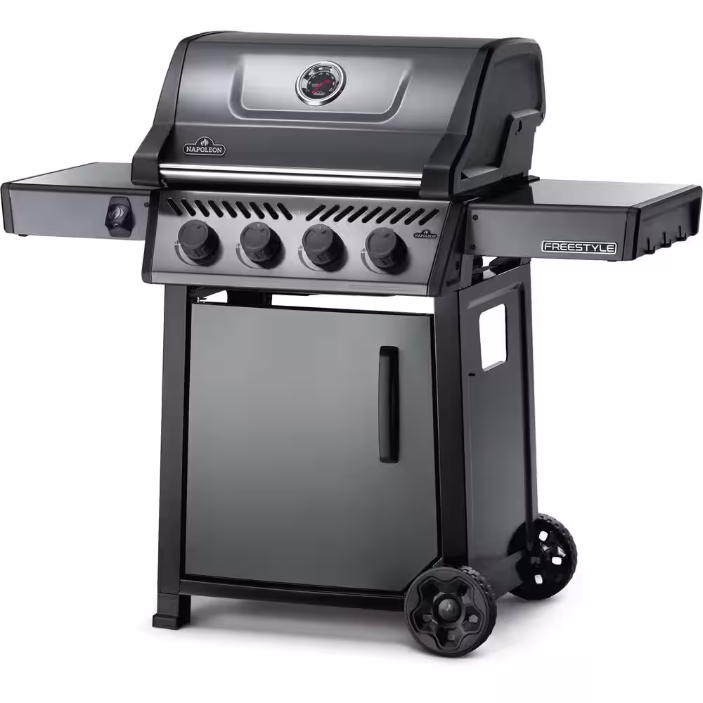 NAPOLEON Freestyle 425 5-Burner Propane Gas Grill with Range Side Burner in Graphite Grey