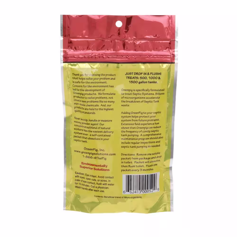 GreenPig Septic Tank Treatment 1-Year Supply