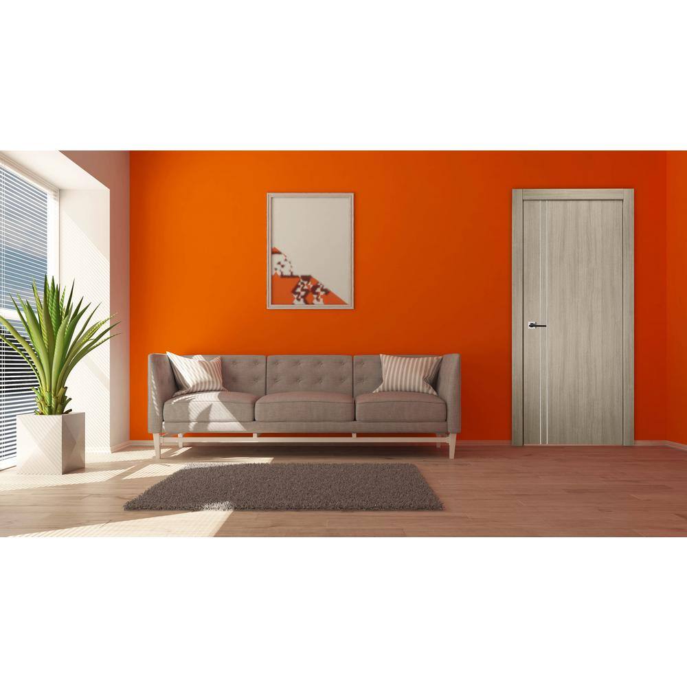 Belldinni Viola 2V 28 in. x 80 in. Right-Handed Solid Core Shambor Wood Composite Single Prehung Interior Door