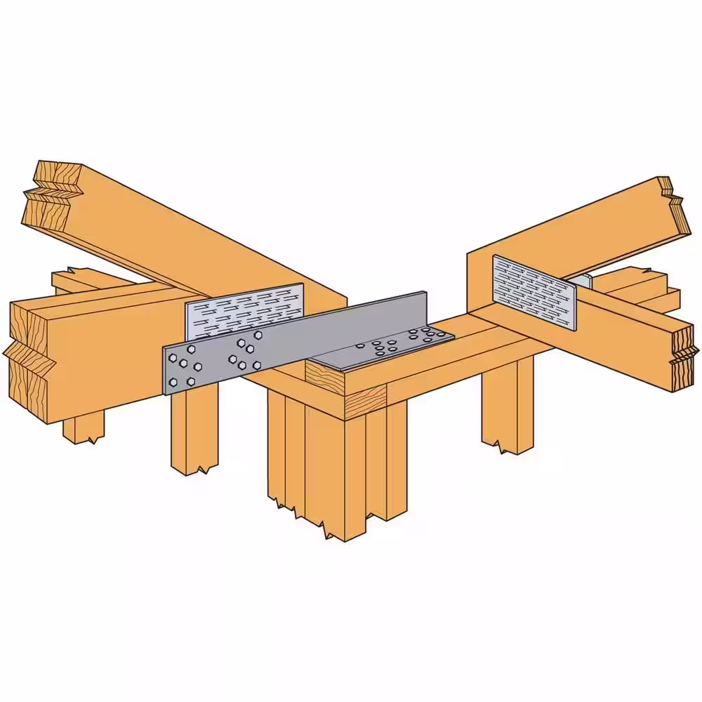 Simpson Strong-Tie DSC 21 in. Drag-Strut Connector with Strong-Drive SDS Screws, Skewed Right