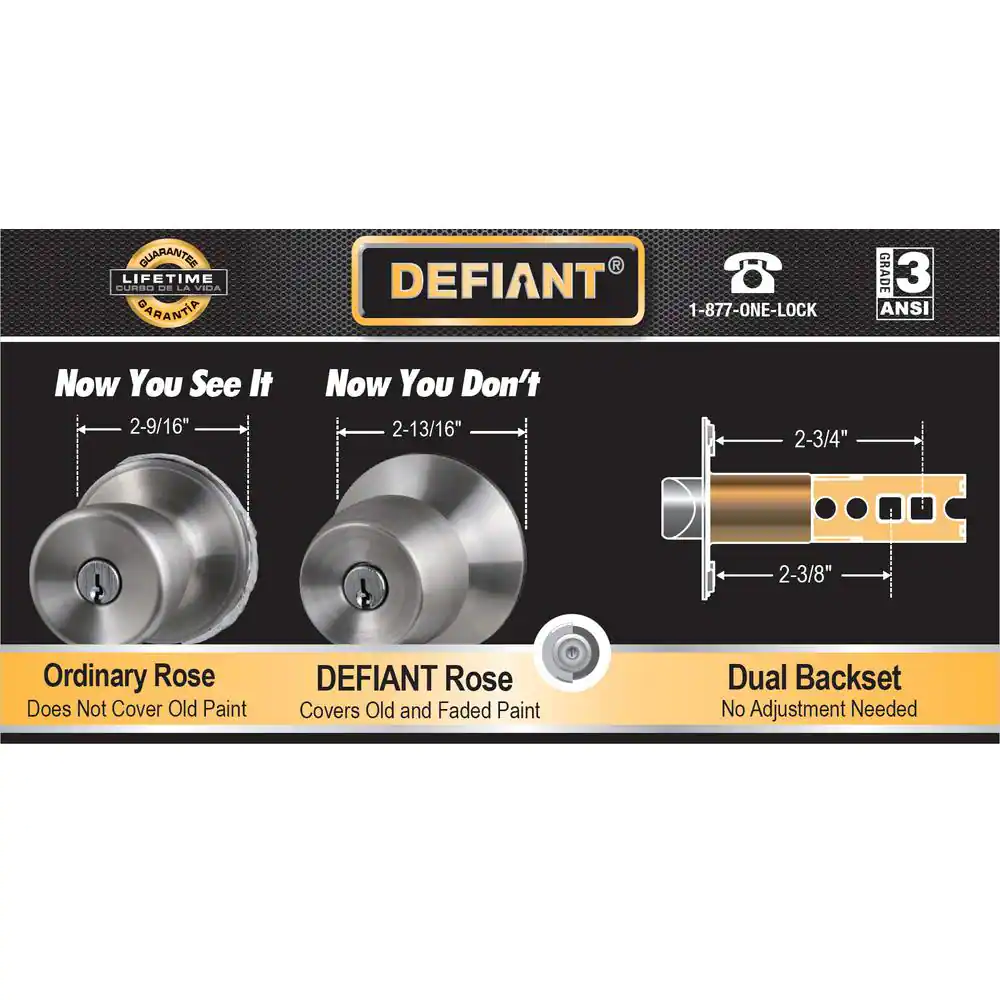 Defiant Freedom Matte Black Single Cylinder Combo Pack