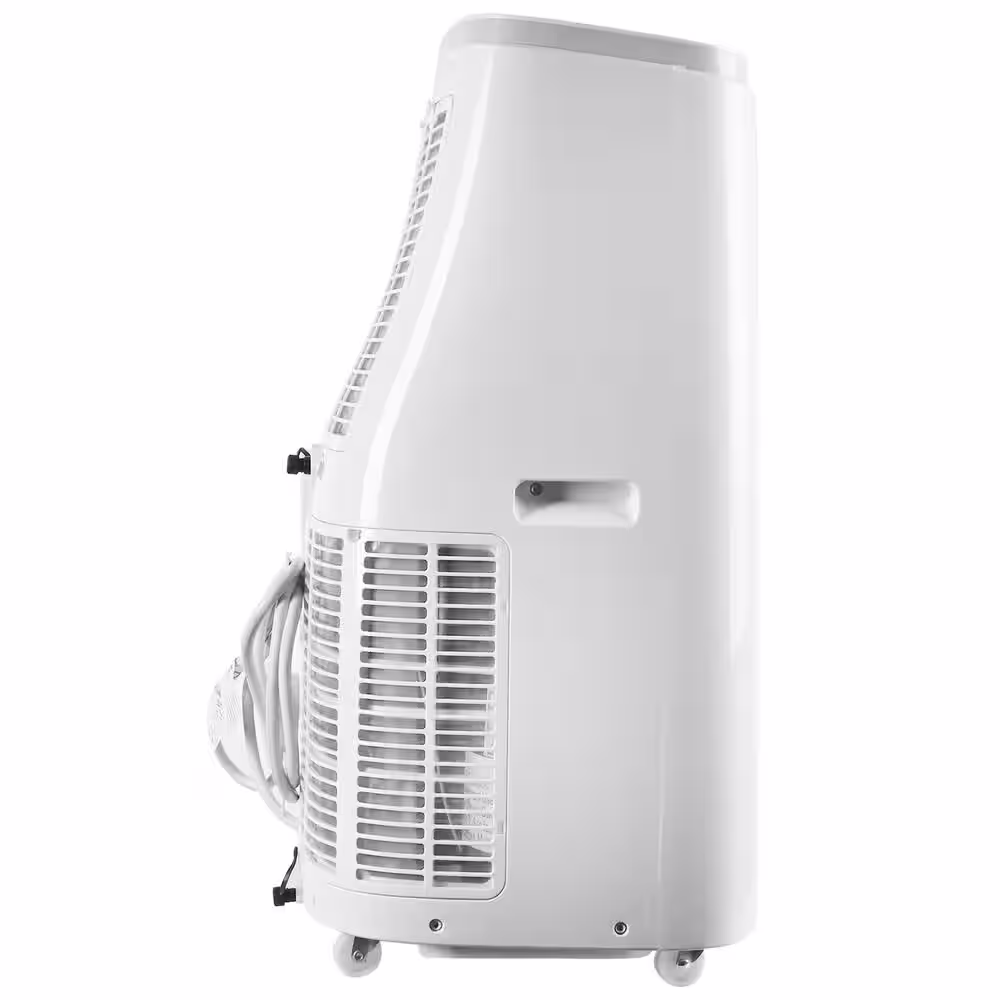 Edendirect 15,000 BTU (10,800 BTU DOE) Portable Air Conditioner Cools 320 sq.ft. with Fan and Dehumidifier with 2 Speeds, in White