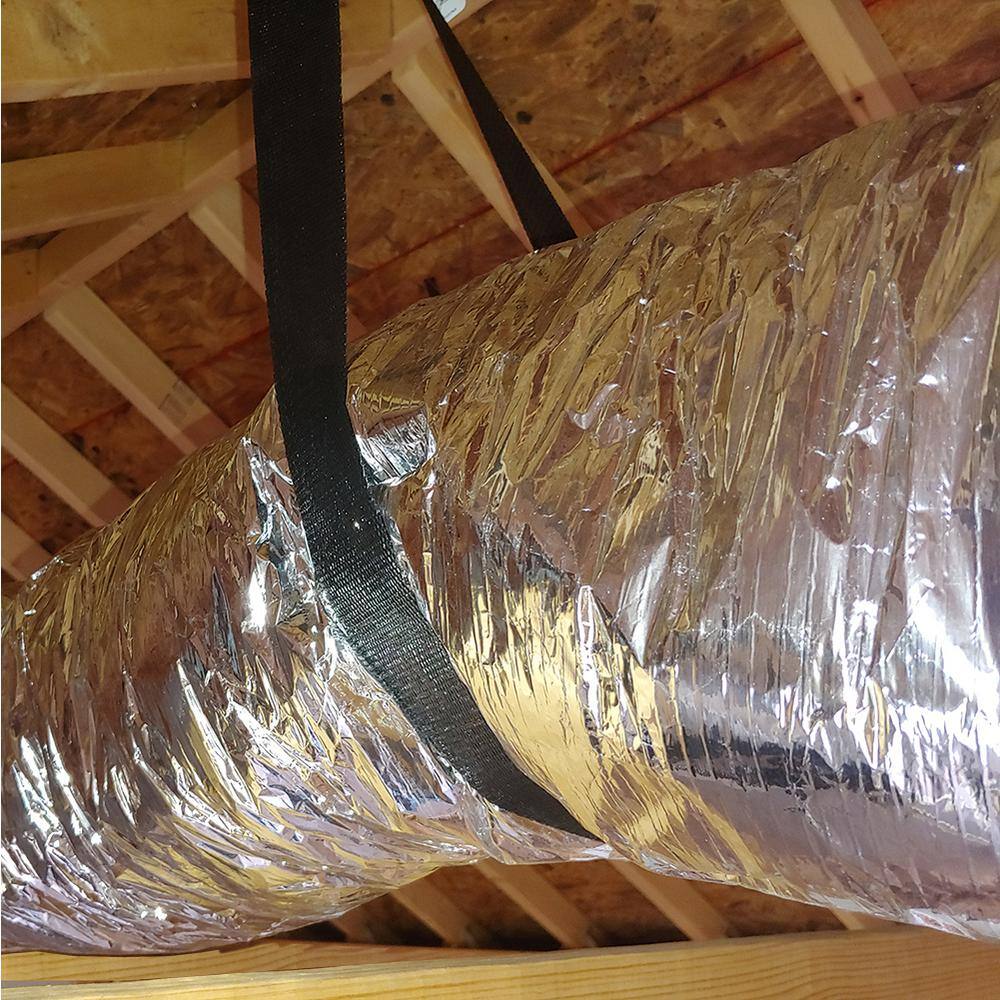 Master Flow 7 in. x 25 ft. Insulated Flexible Duct R6 Silver Jacket (Pack of 6)