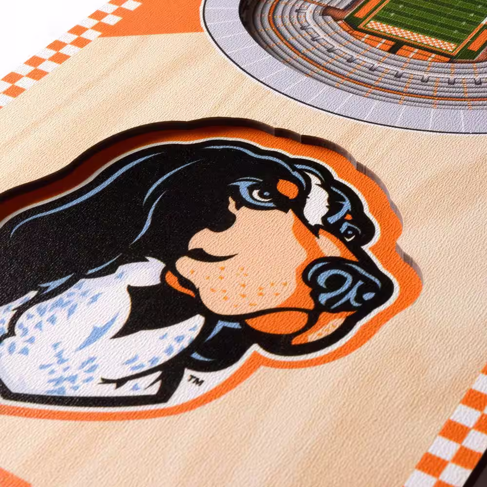 YouTheFan NCAA Tennessee Volunteers 6 in. x 19 in. 3D Stadium Banner-Neyland Stadium