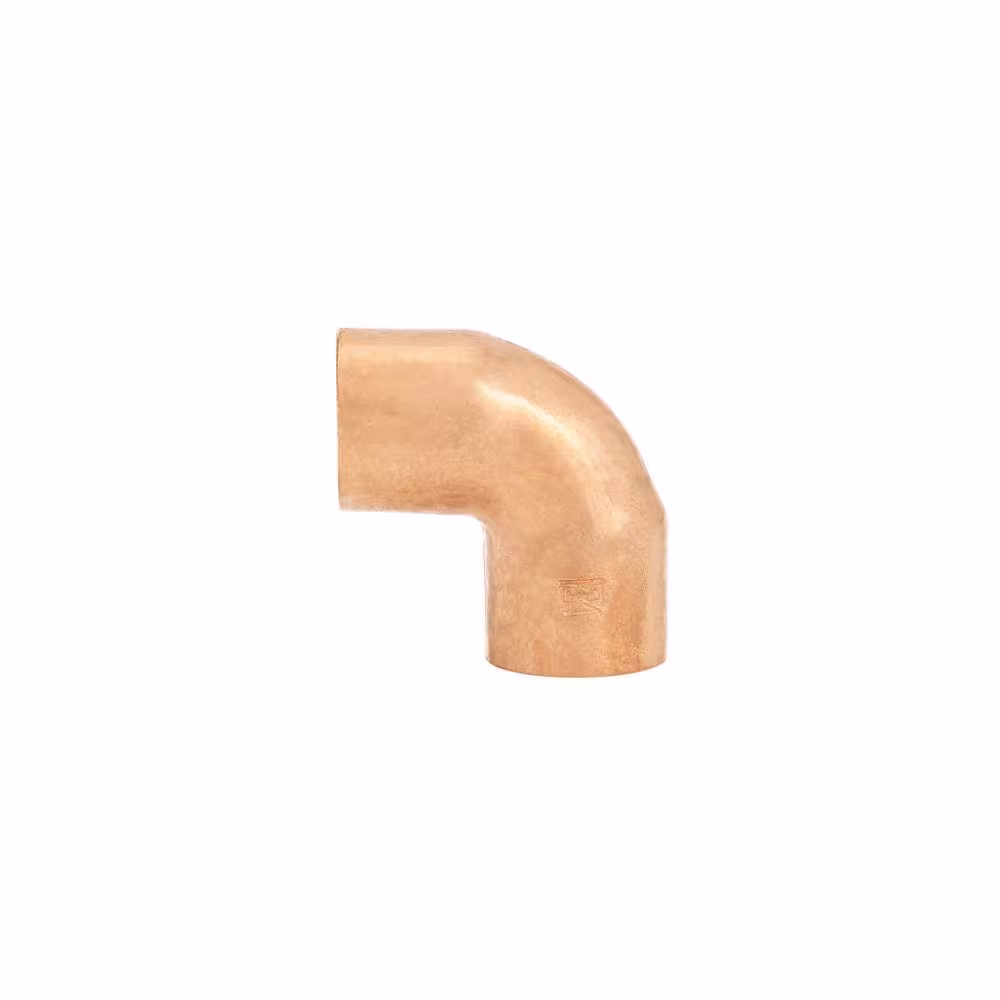 Everbilt 1/2 in. Copper Pressure 90-Degree Cup x Cup Elbow Fitting Pro Pack (50-Pack)