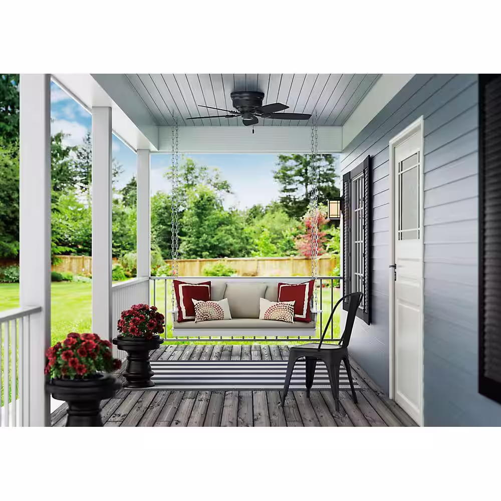 Hunter Sea Wind 48 in. Indoor/Outdoor Matte Black Ceiling Fan