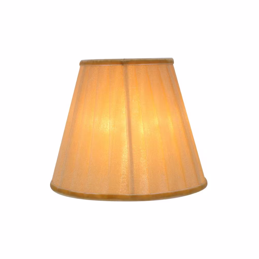 Aspen Creative Corporation 5 in. x 4-1/4 in. Gold Pleated Empire Lamp Shade (5-Pack)