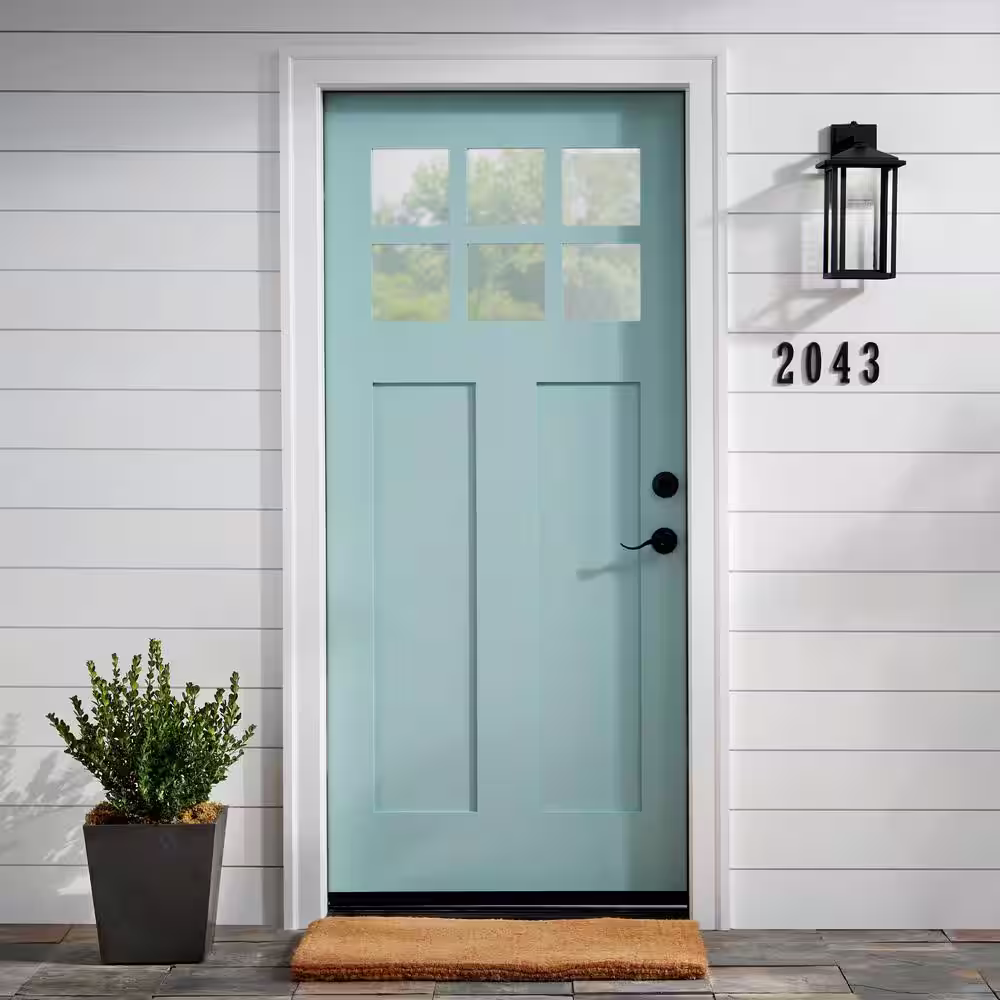 Everbilt 4 in. Flush Mount Aged Bronze House Number 4