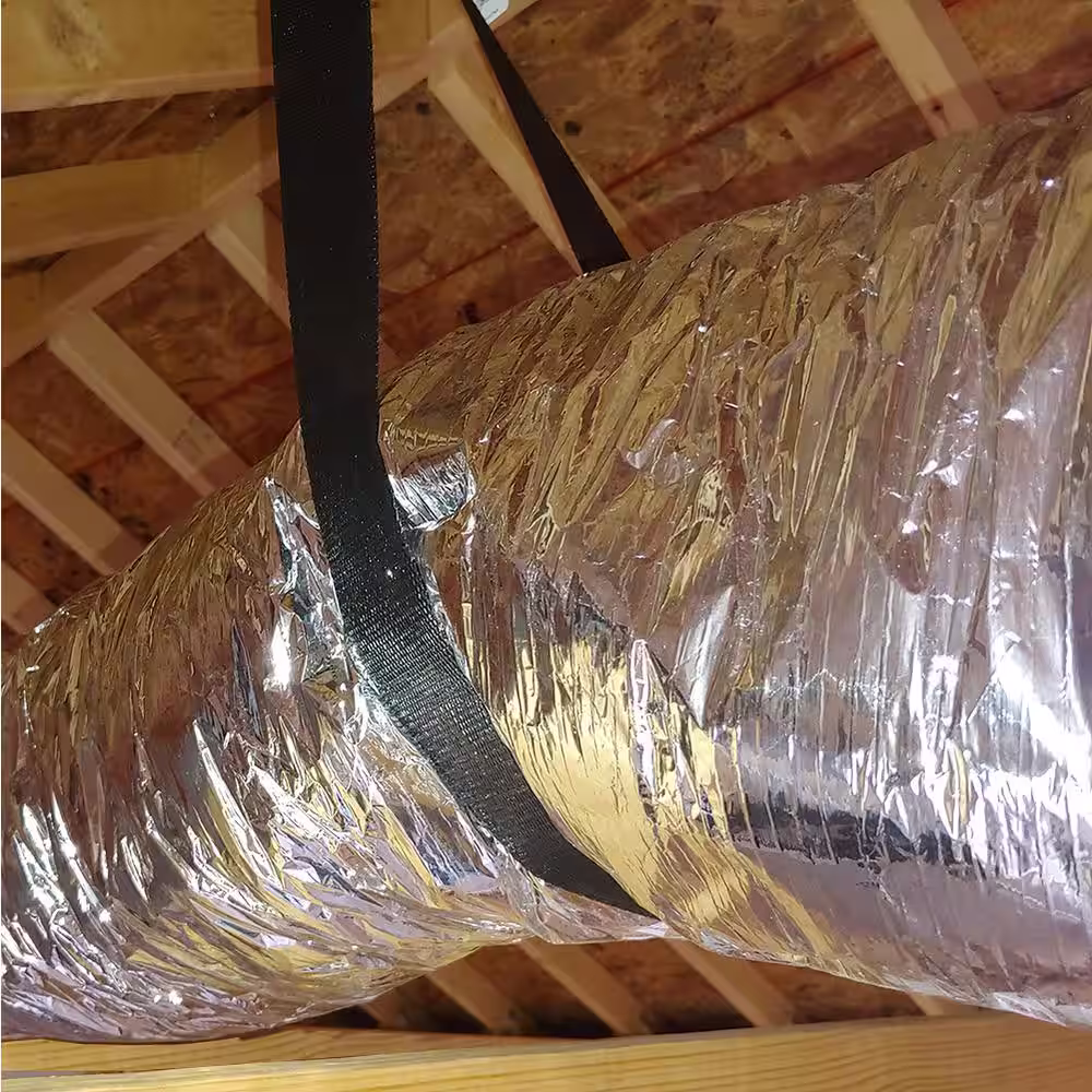 Master Flow 10 in. x 25 ft. Insulated Flexible Duct R6 Silver Jacket