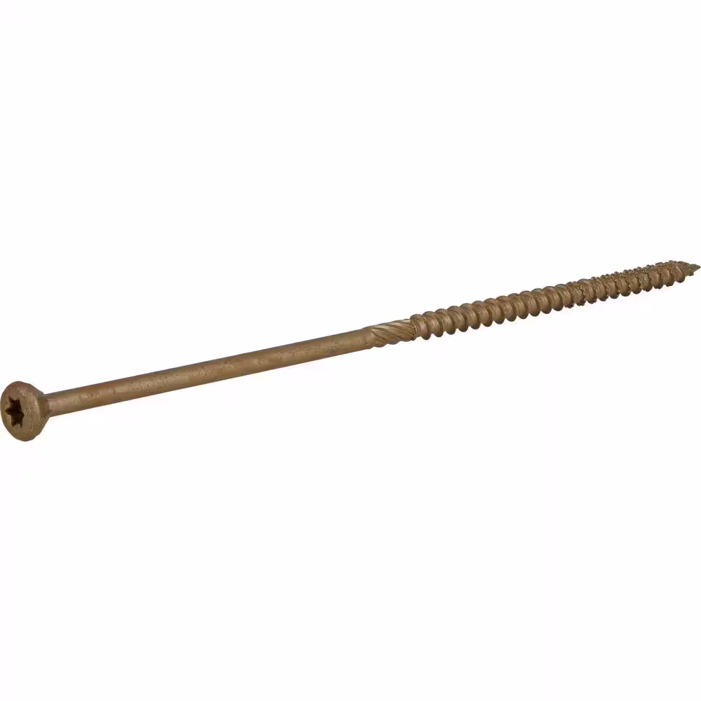 Everbilt 10 in. x 6 in. Star Drive Flat Head Exterior Wood Screws 20 lbs.- Box (708-Piece)