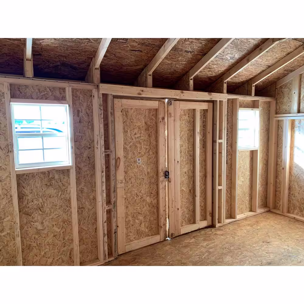 LITTLE COTTAGE CO. Classic Saltbox 8 ft. x 16 ft. Wood Storage Building DIY Kit with Floor