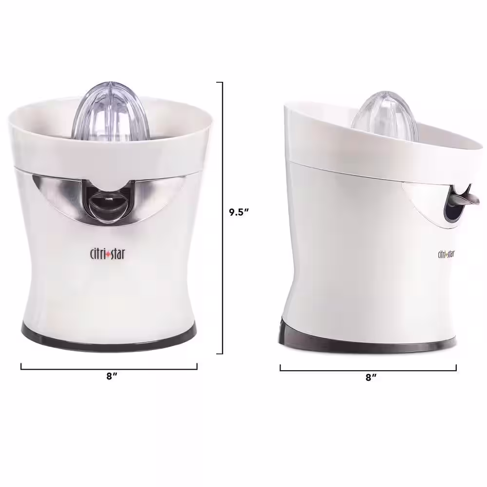 Tribest Citristar 42 fl. oz. White Citrus Juicer