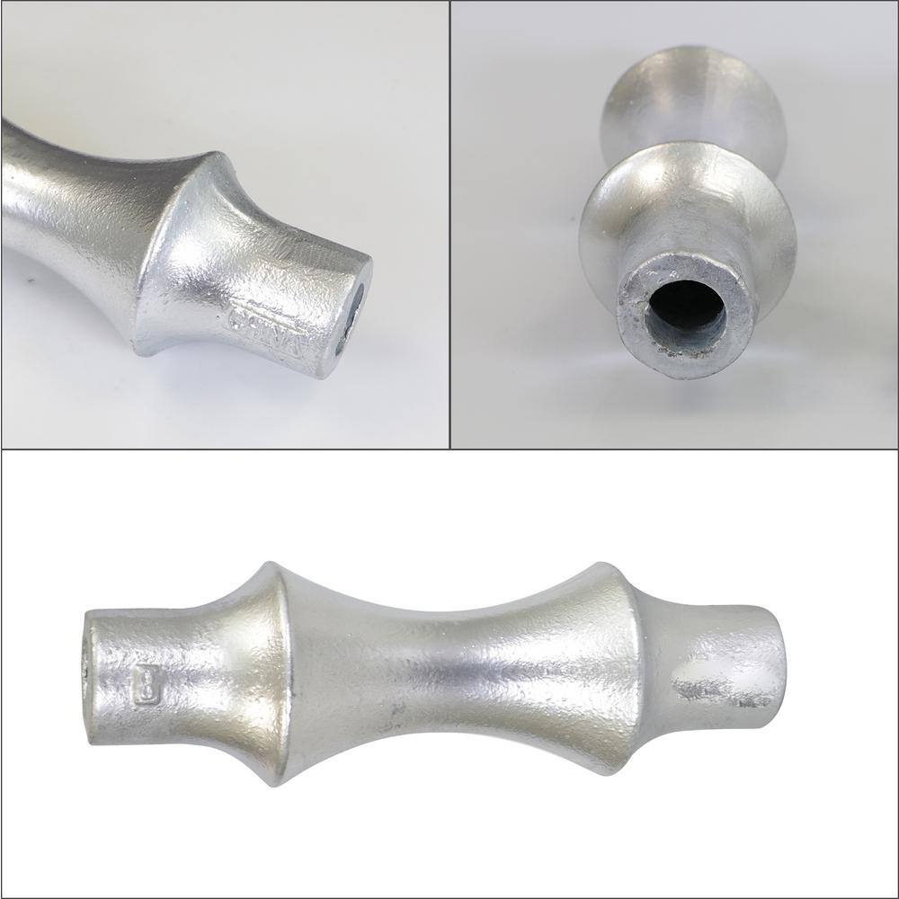 The Plumber's Choice 10 in. Galvanized Steel Hot Dipped Pipe Roller Replacement (5-Pack)