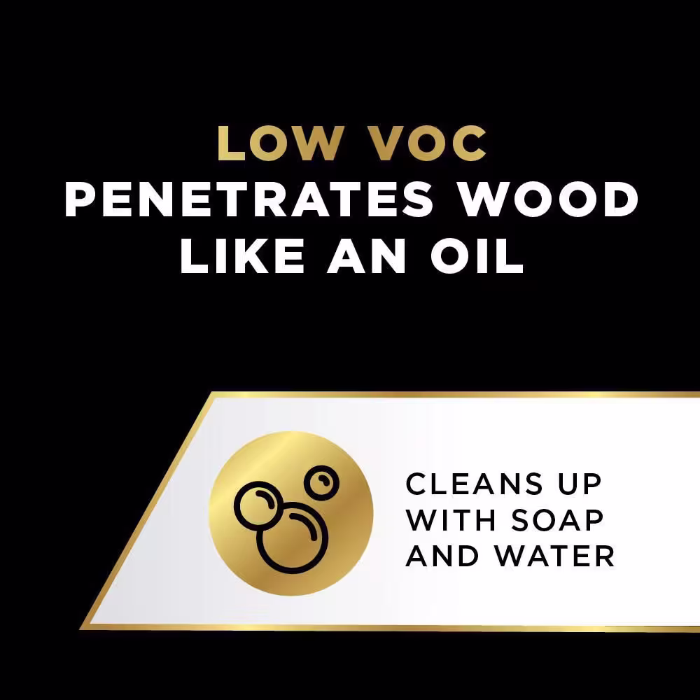 Olympic Elite 1 gal. Natural Woodland Oil Transparent Stain and Sealant in One Low VOC