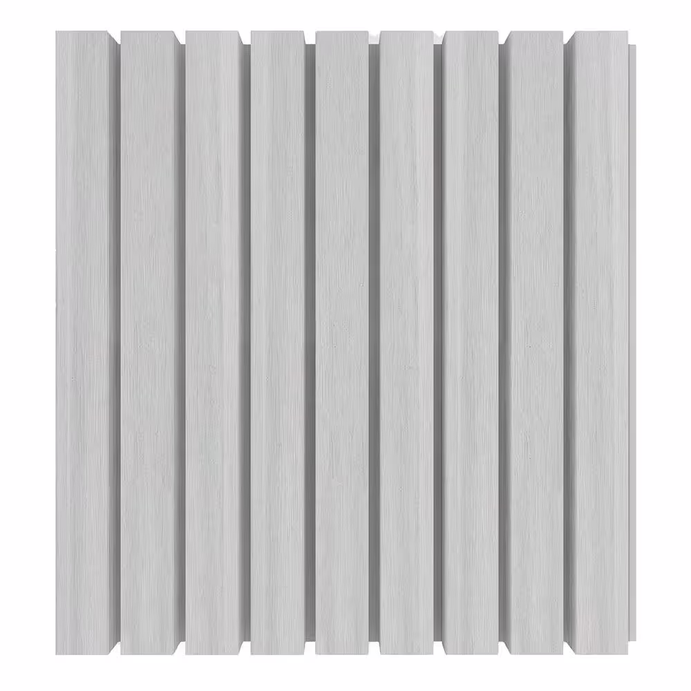 NewTechWood European Siding System 7.7 in. x 96 in. Composite Belgian Board Siding in Icelandic Smoke White (10-Piece)