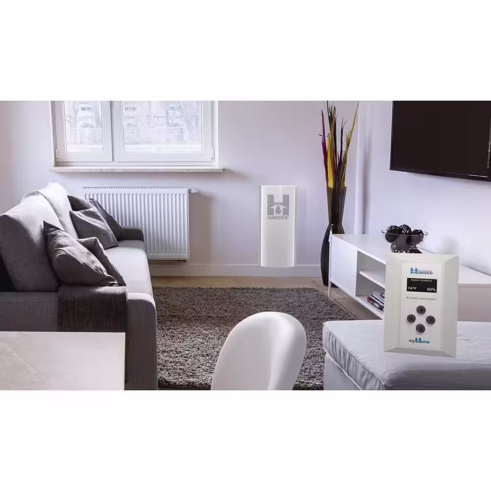 Humidex Automated and Tamperproof Apartment Digital Ventilation System/Dehumidifier for 2000 sq.ft. with Wi-Fi/Remote Control