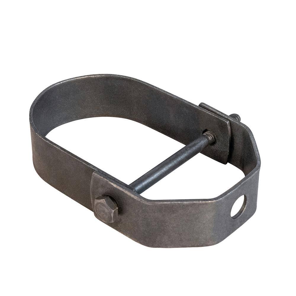 The Plumber's Choice 1/2 in. Clevis Hanger for Vertical Pipe Support in Light Duty Uncoated Steel (10-Pack)