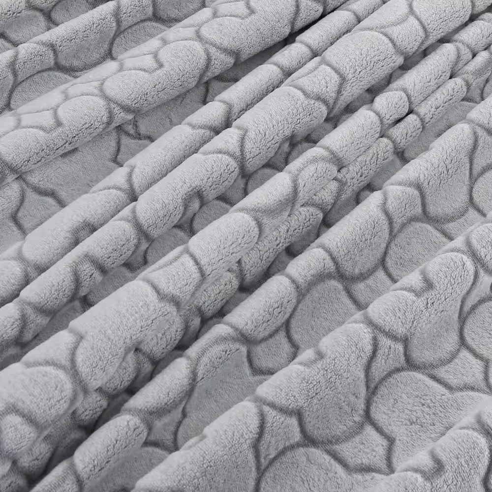 Harper Lane Velvet Plush Grey Woven Polyester Mickey Twin Blanket