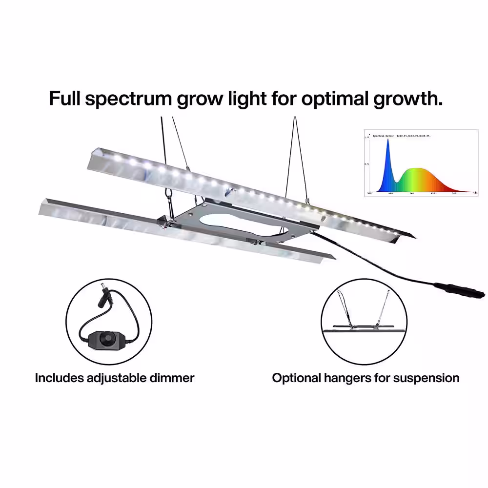 Viagrow Seedling Station Kit with LED Grow Light, Propagation Dome, Seedling Tray, 50-Piece Coir Seedling Starters and Heat Mat