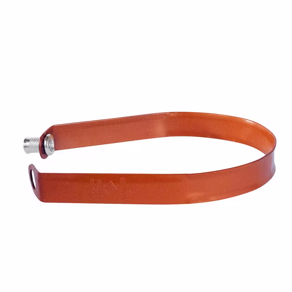 The Plumber's Choice 3 in. Swivel Loop Hanger for Vertical Pipe Support in Copper Epoxy Coated Steel