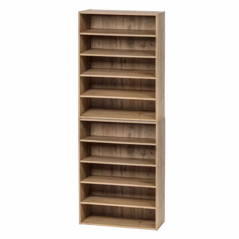 IRIS Ash Brown 5-Tier Multi-Purpose Organizer Shelf (23.14 in. L x 11.63 in. W x 31.51 in. H)