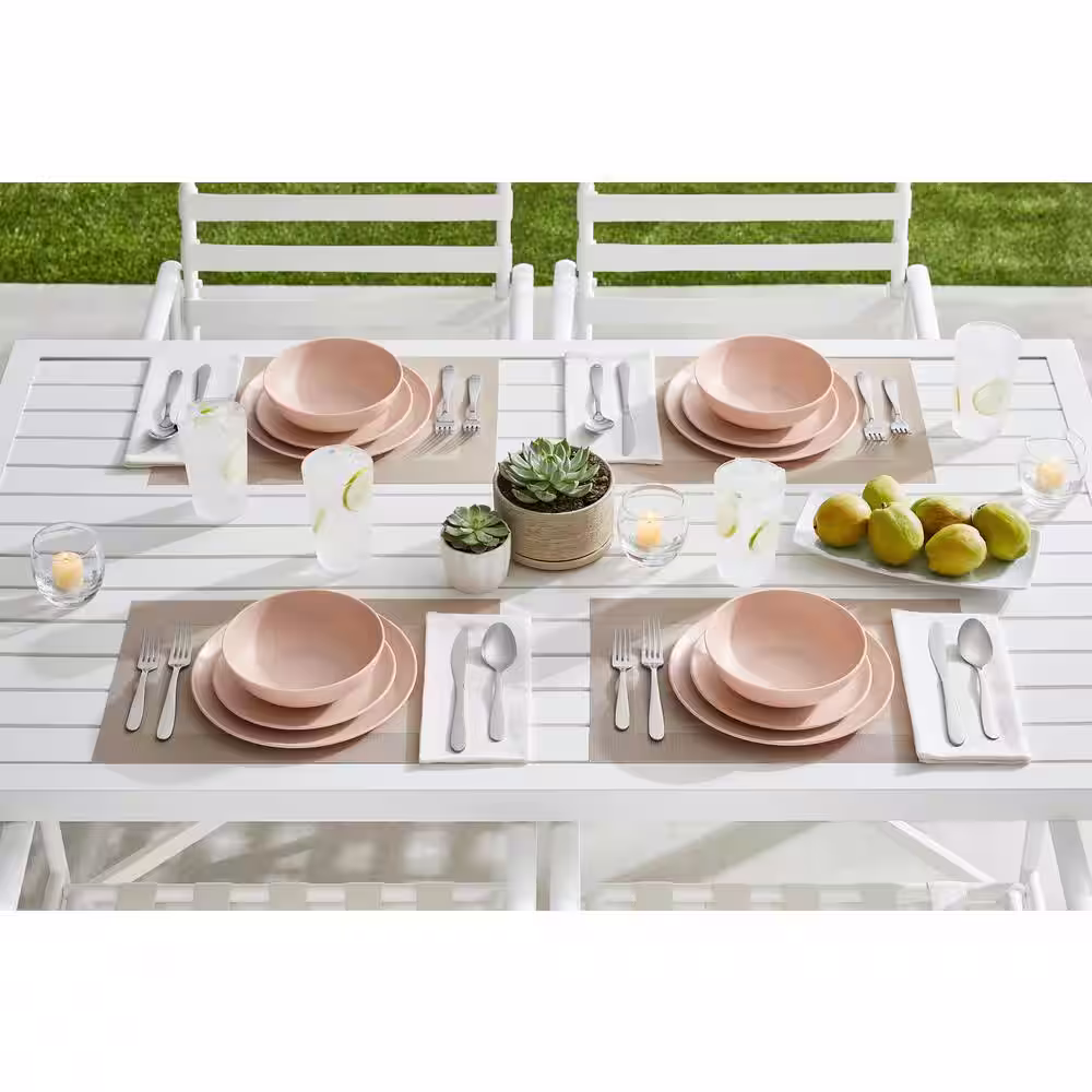 StyleWell Taryn Melamine Salad Plates in Matte Aged Clay (Set of 6)