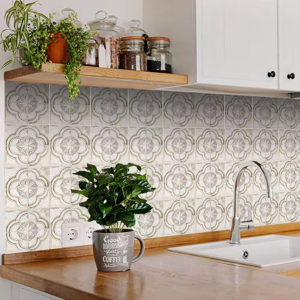 None Brown R34 4 in. x 4 in. Vinyl Peel and Stick Tile (24 Tiles, 2.67 sq. ft./Pack)