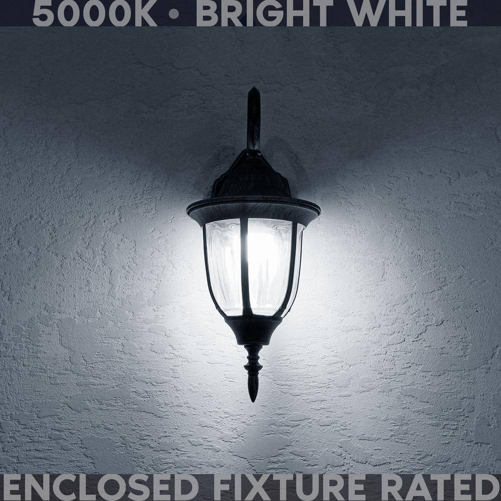 None 60-Watt Equivalent HX10.5 Glass Dimmable E12 Base Edison LED Light Bulb 4.5-Watt 500 Lumens Wet Rated 5000K (6-Pack)