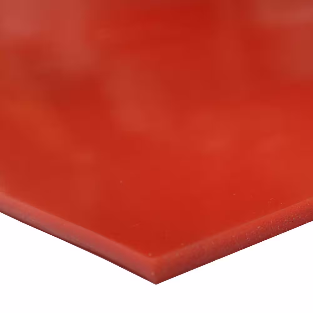 Rubber-Cal Silicone 1/16 in. x 36 in. x 48 in. Red/Orange Commercial Grade 60A Rubber Sheet
