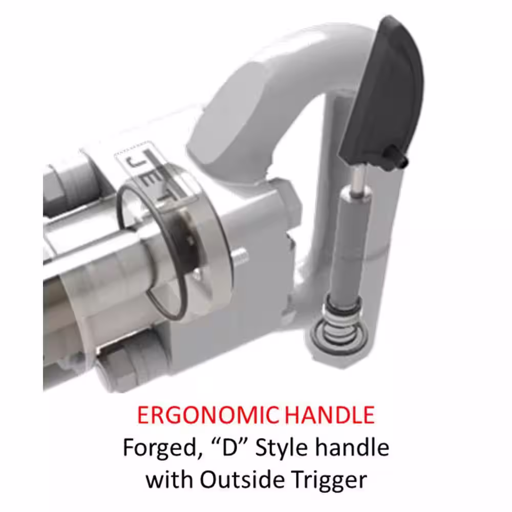 Jet 4 in. Stroke, Round Shank, 4-Bolt Chipping Hammer