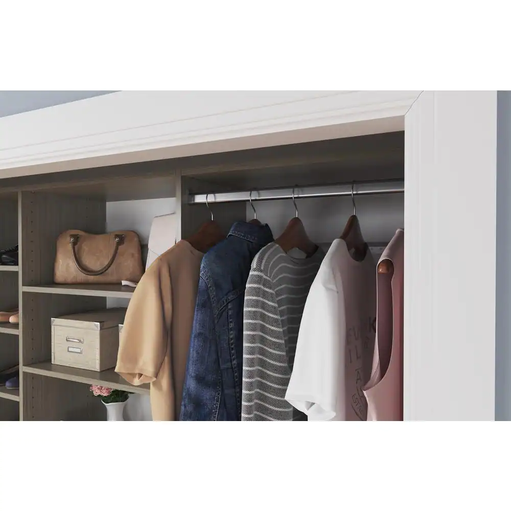 Closet Evolution 24 in. W Closet Rod and Ends (2-Pack)