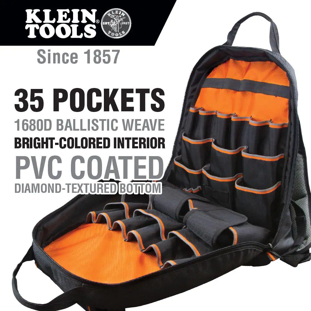 Klein Tools Tradesman Pro 17.5 in. Tool Gear Back Pack