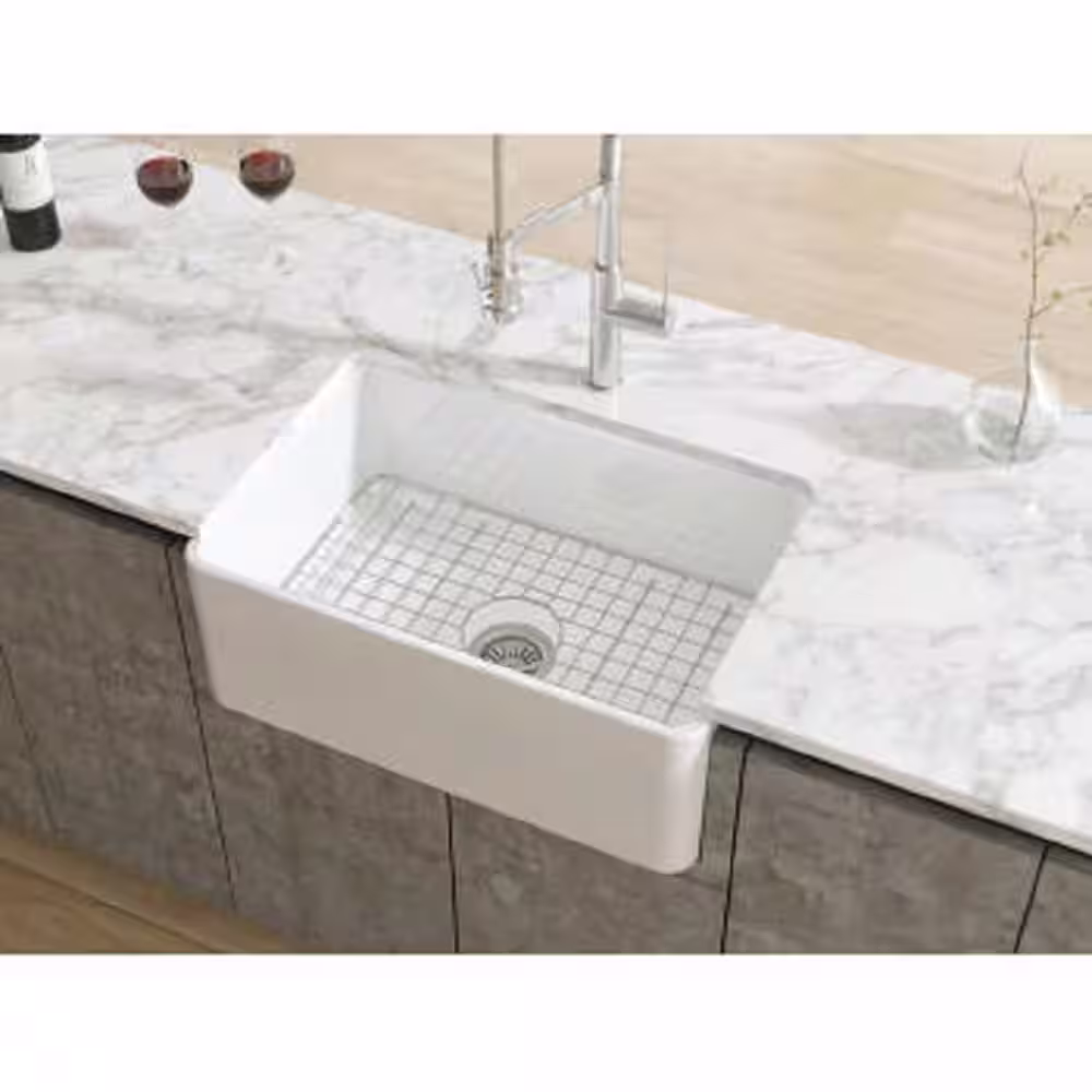 LaToscana 24.62 in. Fireclay Grid for Undermount Single Bowl Sink in Stainless Steel