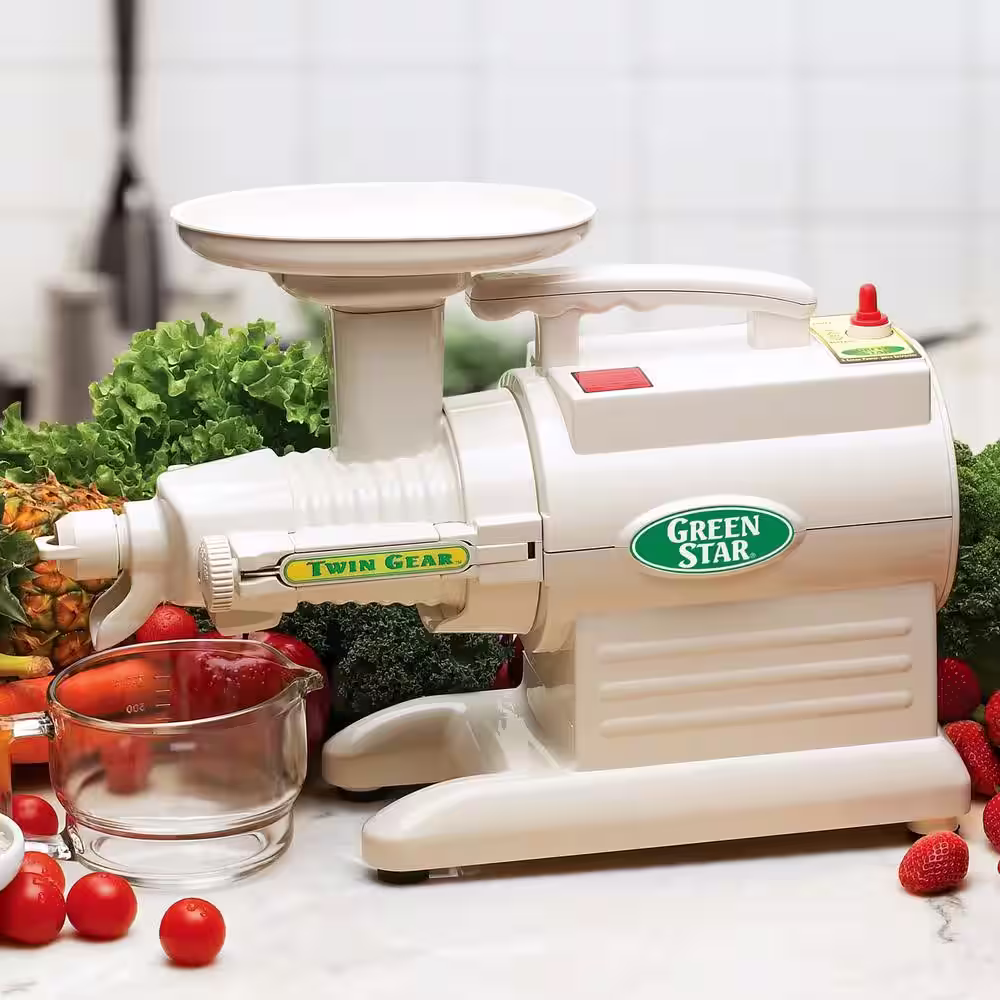 Tribest Greenstar Original 24 fl. oz. White Cold Press Juicer