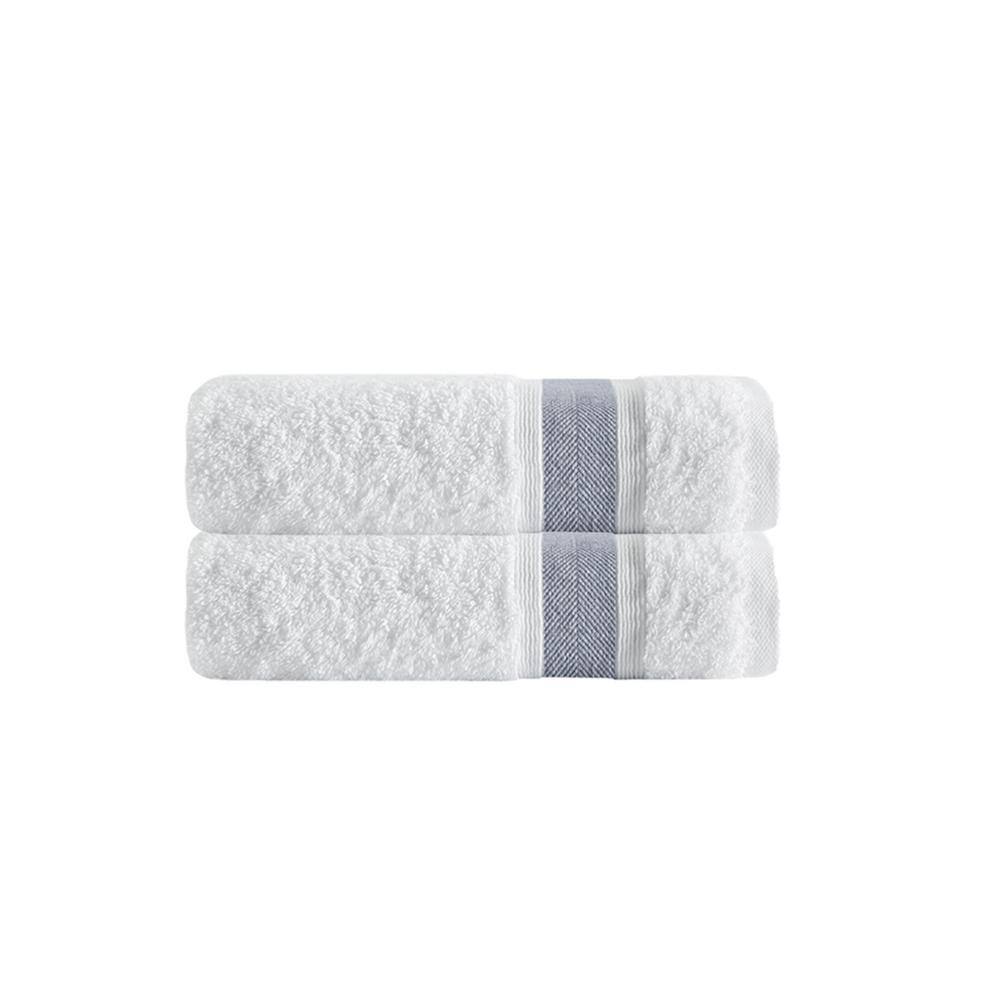 Enchante Home Unique 8 pcs Anthracite Turkish Cotton Wash Towels