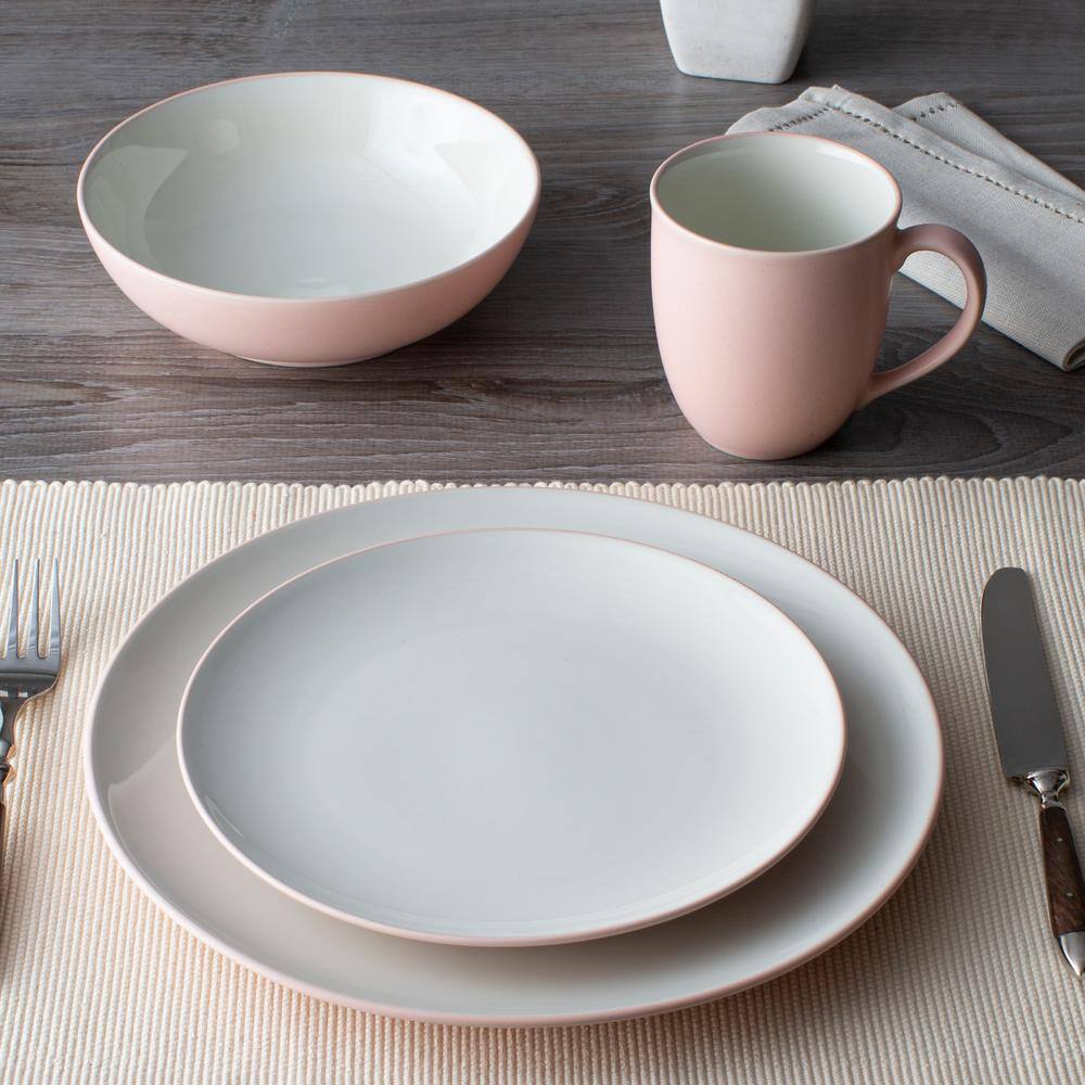 Noritake Colorwave Pink Stoneware 4-Piece Coupe Place Setting (Service for 1)
