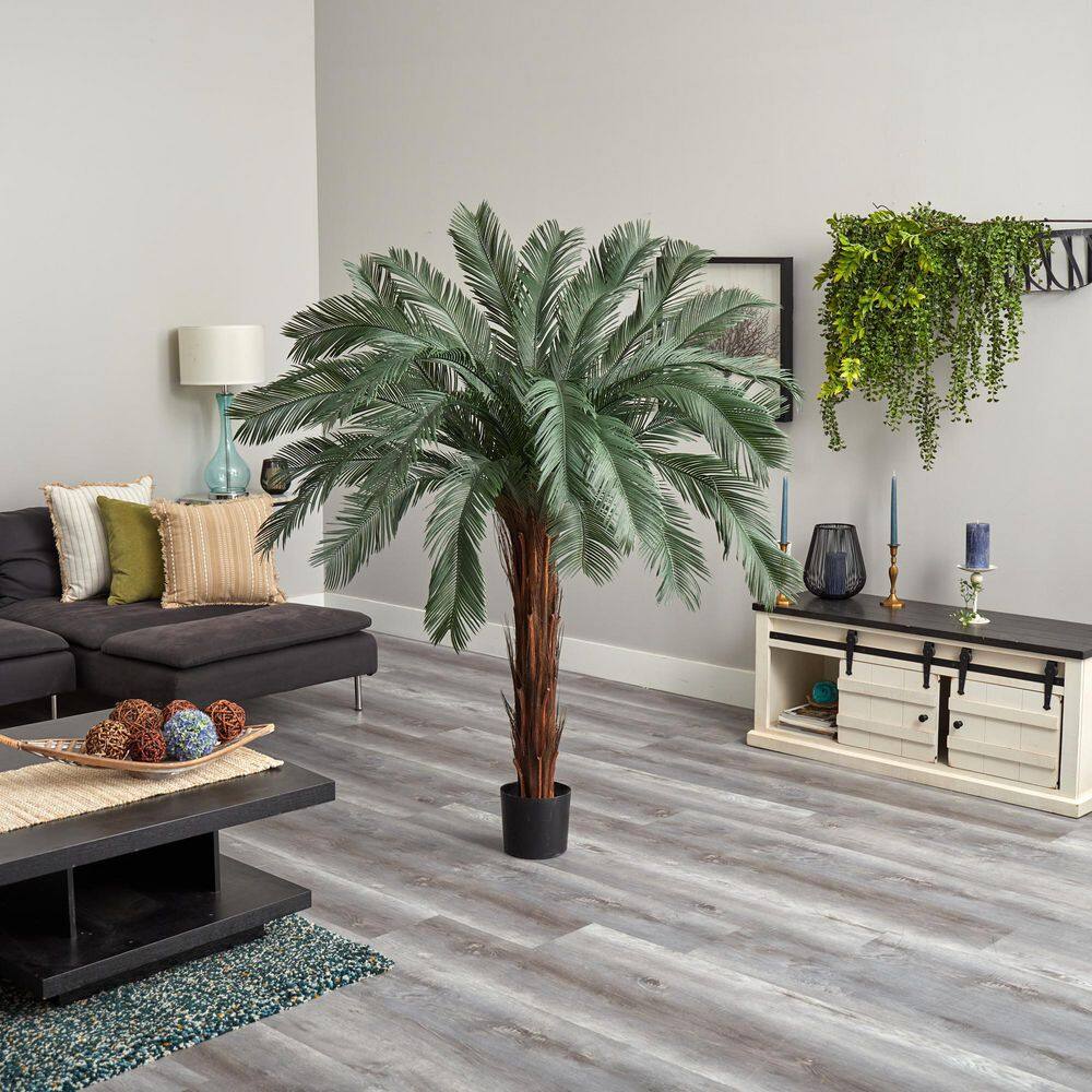 Nearly Natural 6 ft. UV Resistant Indoor/Outdoor Cycas Artificial Tree