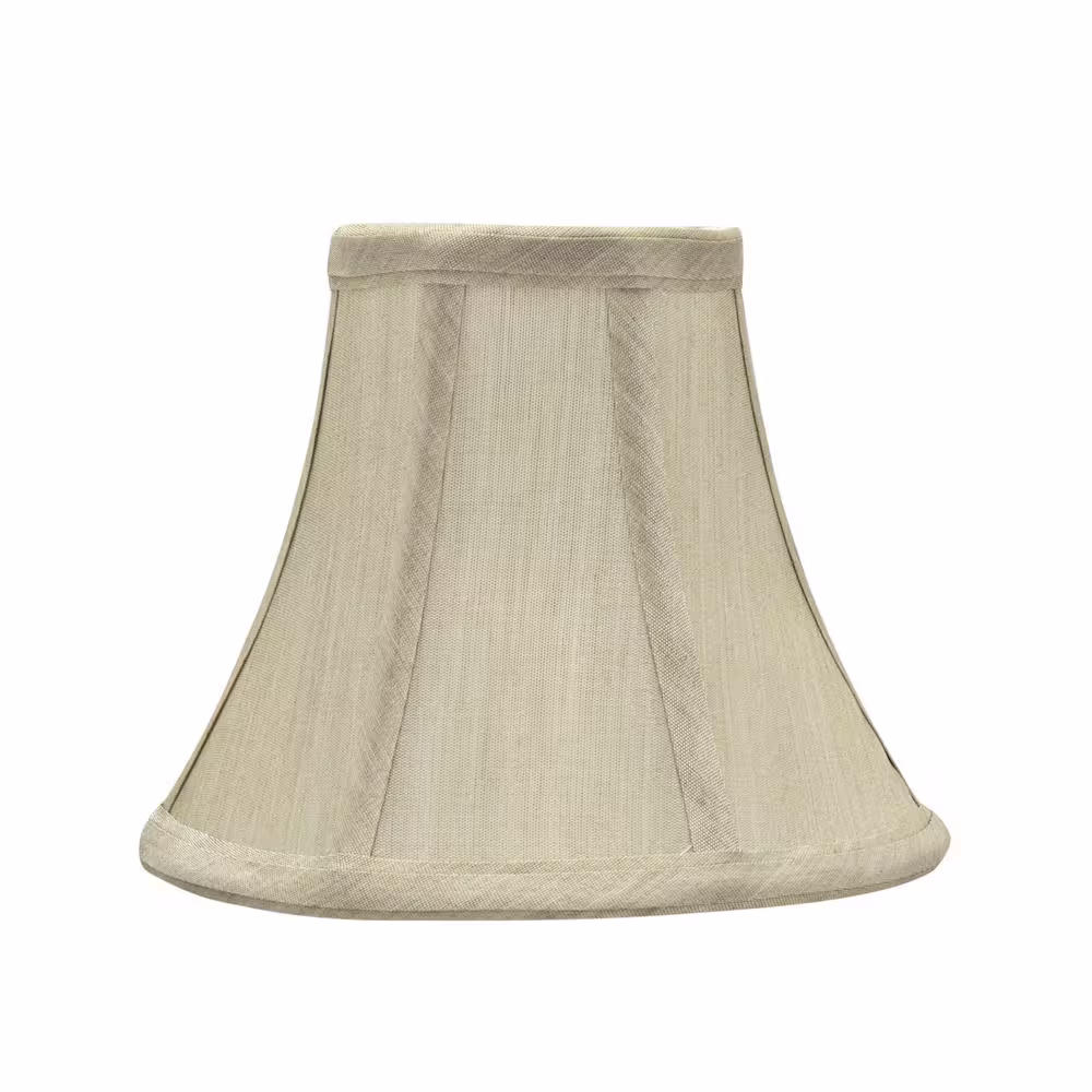 Aspen Creative Corporation 6 in. x 5 in. Beige Bell Lamp Shade (2-Pack)