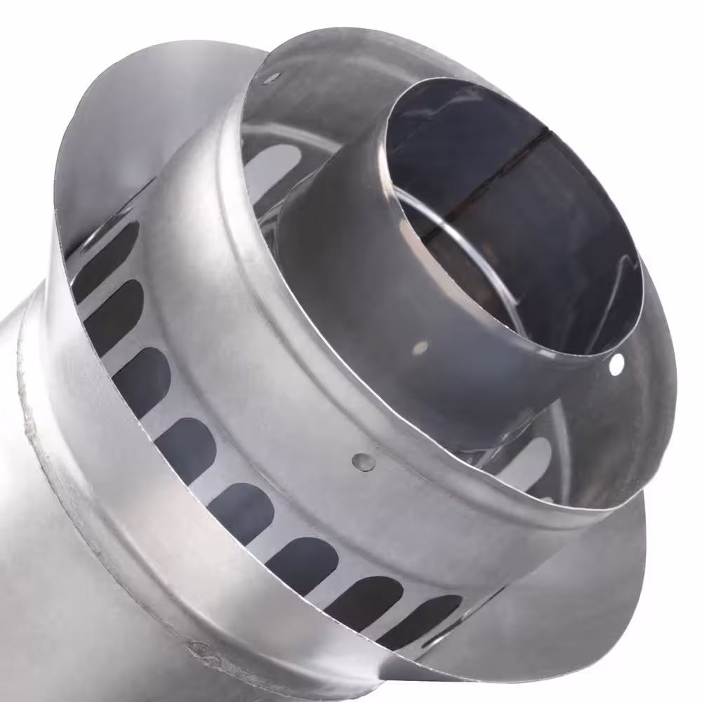 Rheem 3 in. x 5 in. Stainless Steel Concentric Vertical Vent Termination For Indoor Tankless Gas Water Heaters
