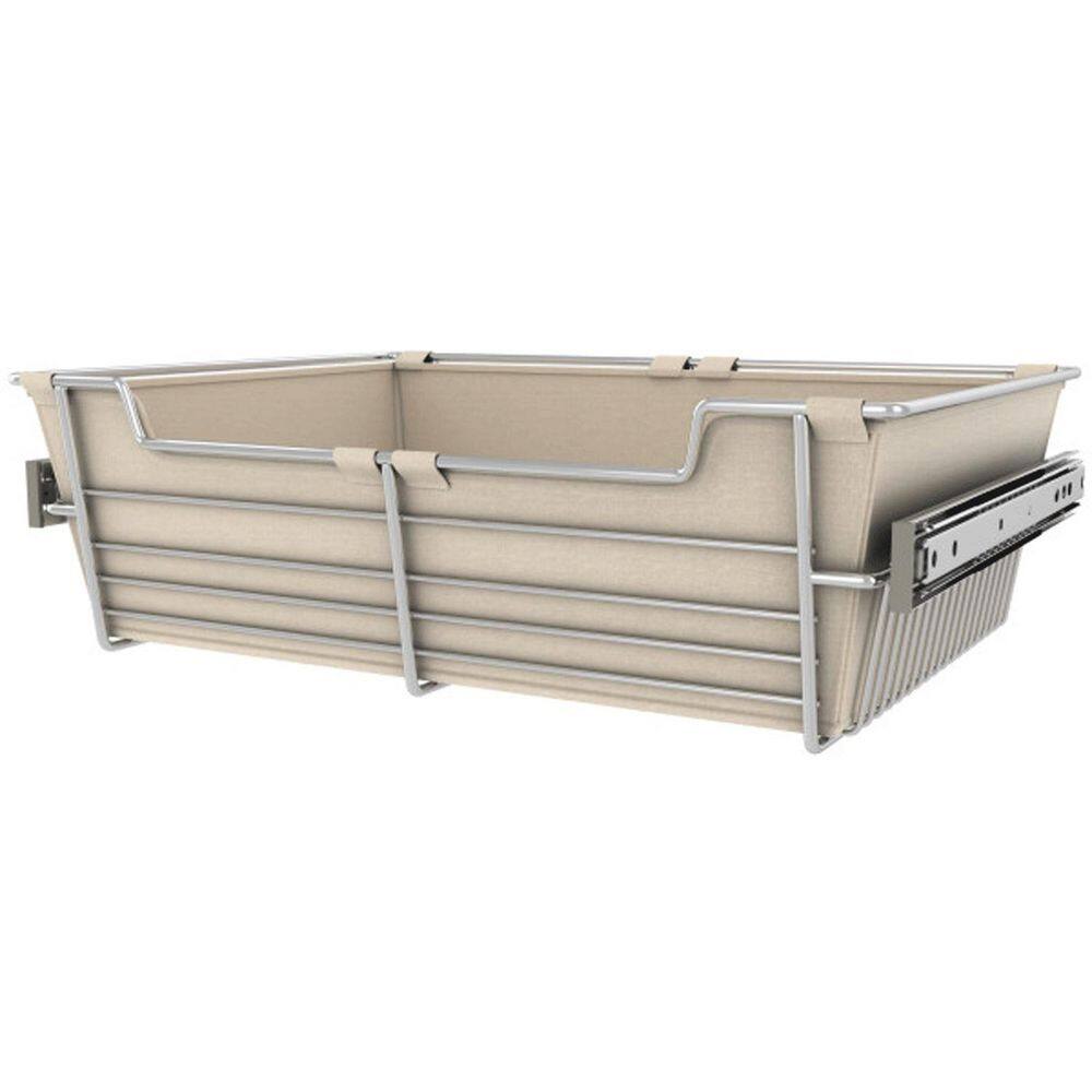 Rev-A-Shelf Sidelines Canvas Tan Cloth Closet Basket Liner Indoor