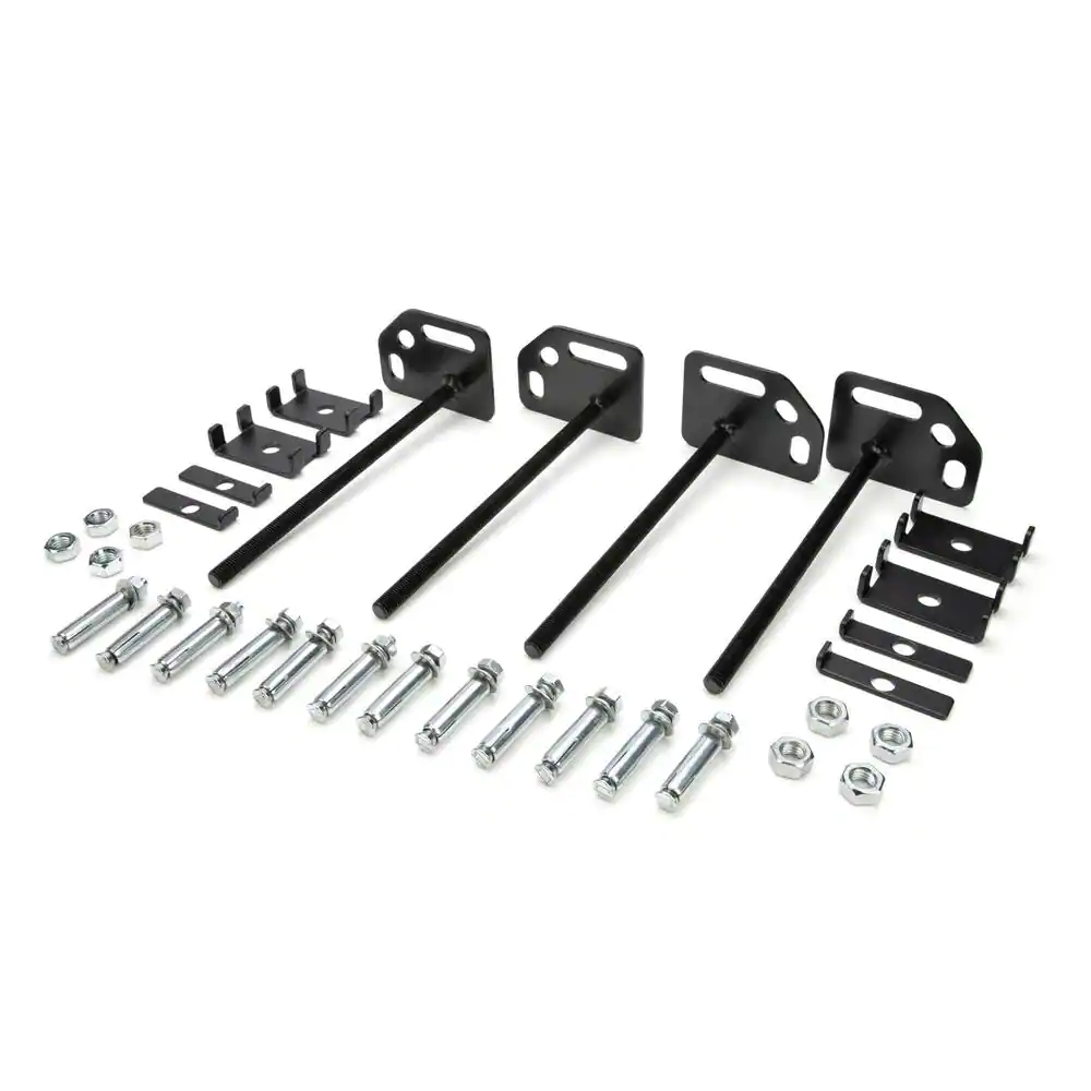 DEWALT Adjustable Leveling Floor Mounting Plate Kit for Industrial Storage Rack (4-Pack)
