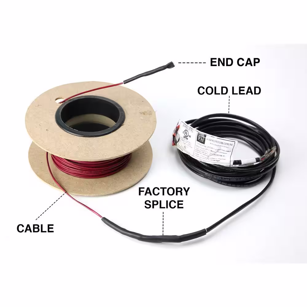 WarmlyYours 864 ft. Cable System with Touch Screen Thermostat