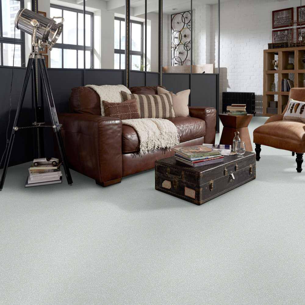 Home Decorators Collection Brave Soul I - Sterling - Gray 34.7 oz. Polyester Texture Installed Carpet