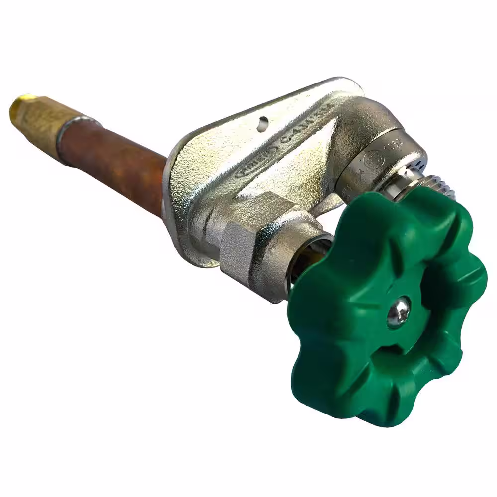 Prier Products 1/2 in. x 6 in. Brass MPT x SWT Self-Draining Heavy Duty Frost Free Anti-Siphon Wall Hydrant