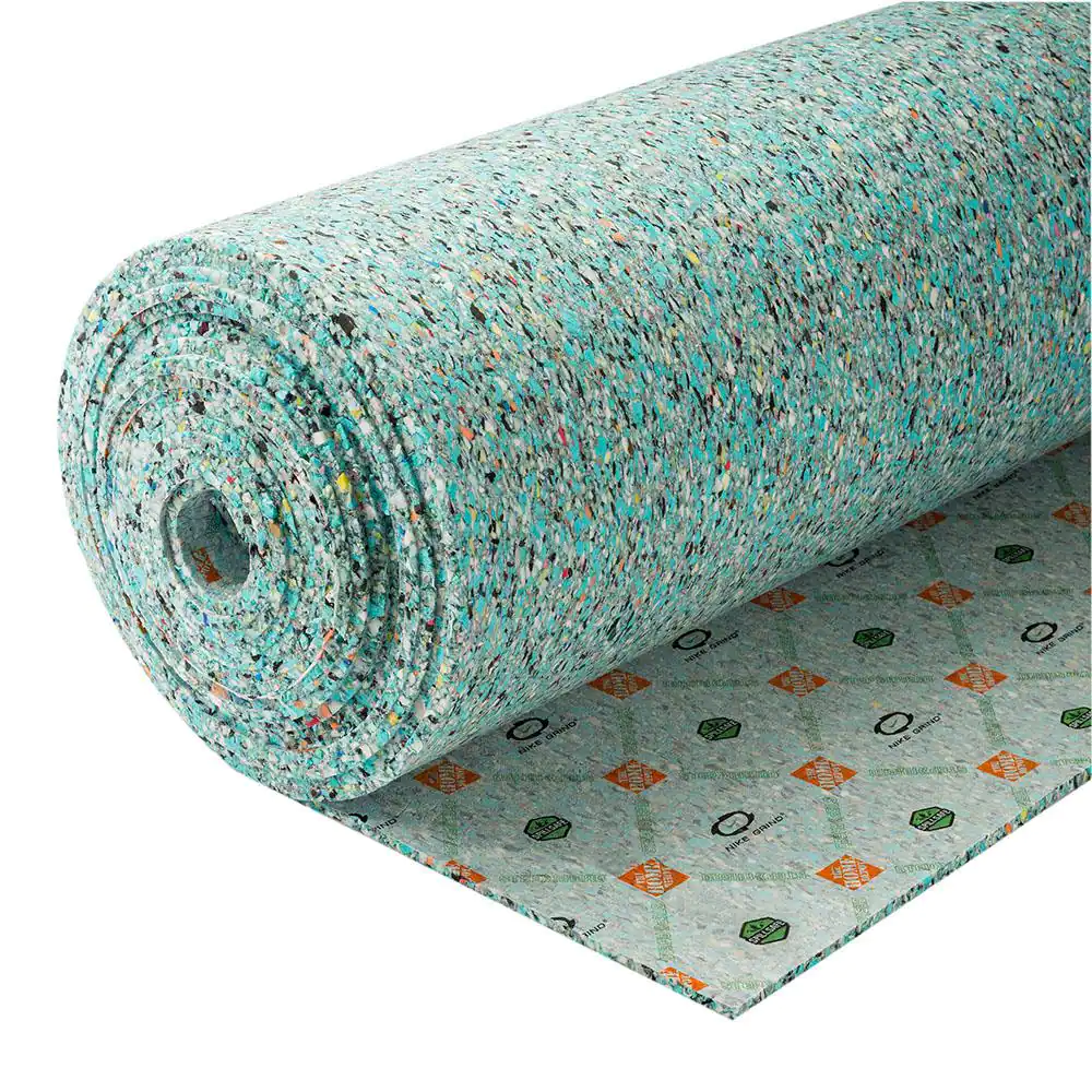 FUTURE FOAM StepAhead with Nike Grind Premium Green 7/16 in. Thick 8 lb. Density Carpet Pad with SpillSafe Moisture Barrier