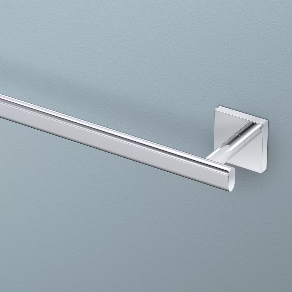 Gatco Form 18 in. Towel Bar in Chrome